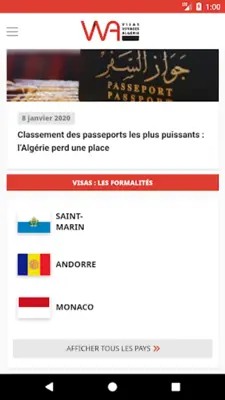 Visas et Voyages - Algérie android App screenshot 4